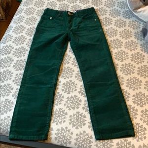 Boden kids dark green cords size 7